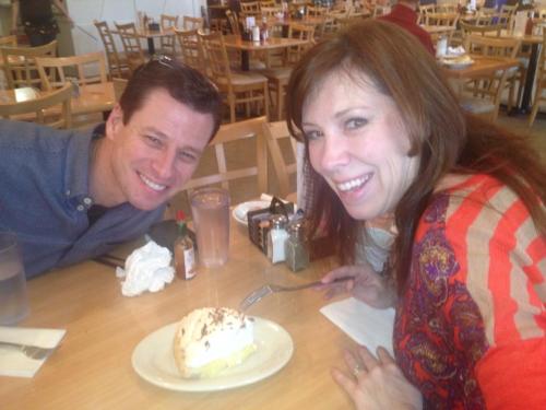 Breakfast with the lovely Kristi Scales -- our friend from back in the day in Odessa.